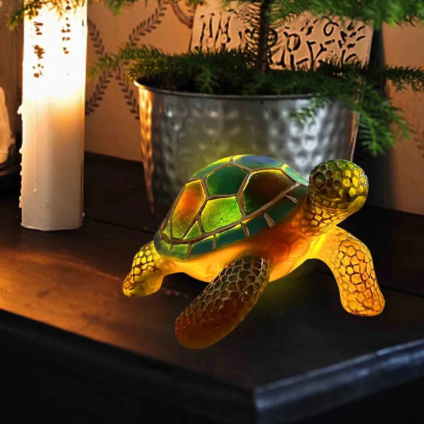 7.1" Bedroom Retro Turtle Table Lamp