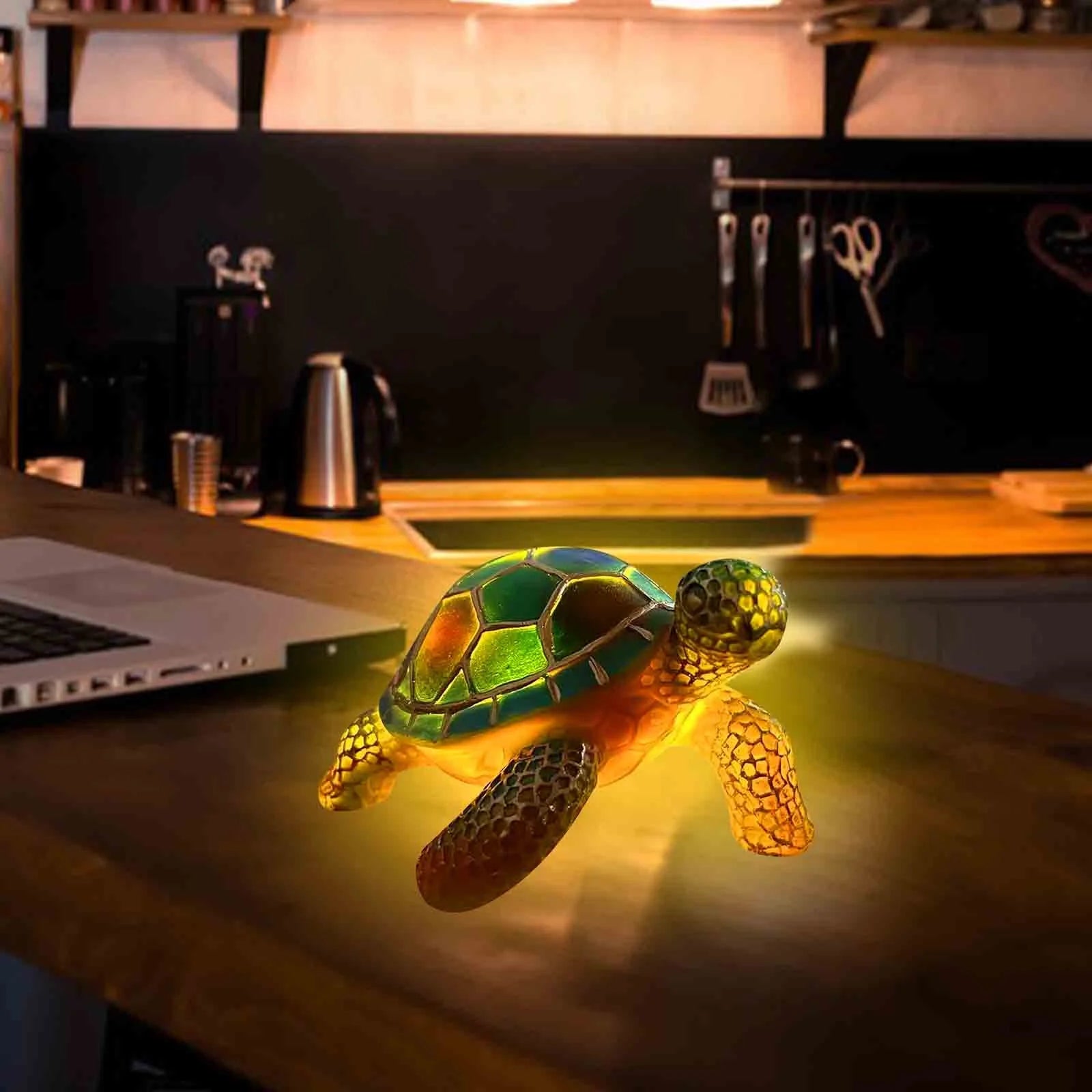 7.1" Bedroom Retro Turtle Table Lamp