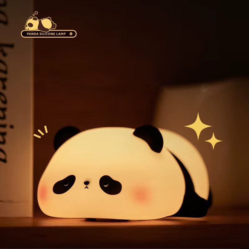 Cute Cartoon LED Night Light Touch Sensor Panda Nightlights Silicone Child Holiday Christmas Gift Bedside Lamp Room Decor