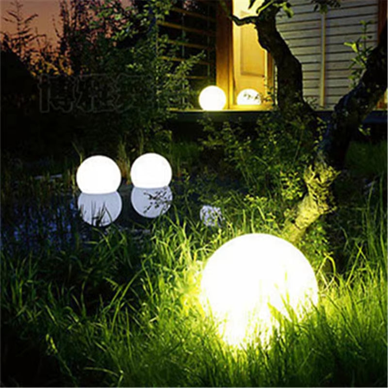 Remote Control LED Garden Ball Light Night Lights Waterproof Outdoor Pool Floating Ball Lamp Landscape Lawn Lamp Garland Decor