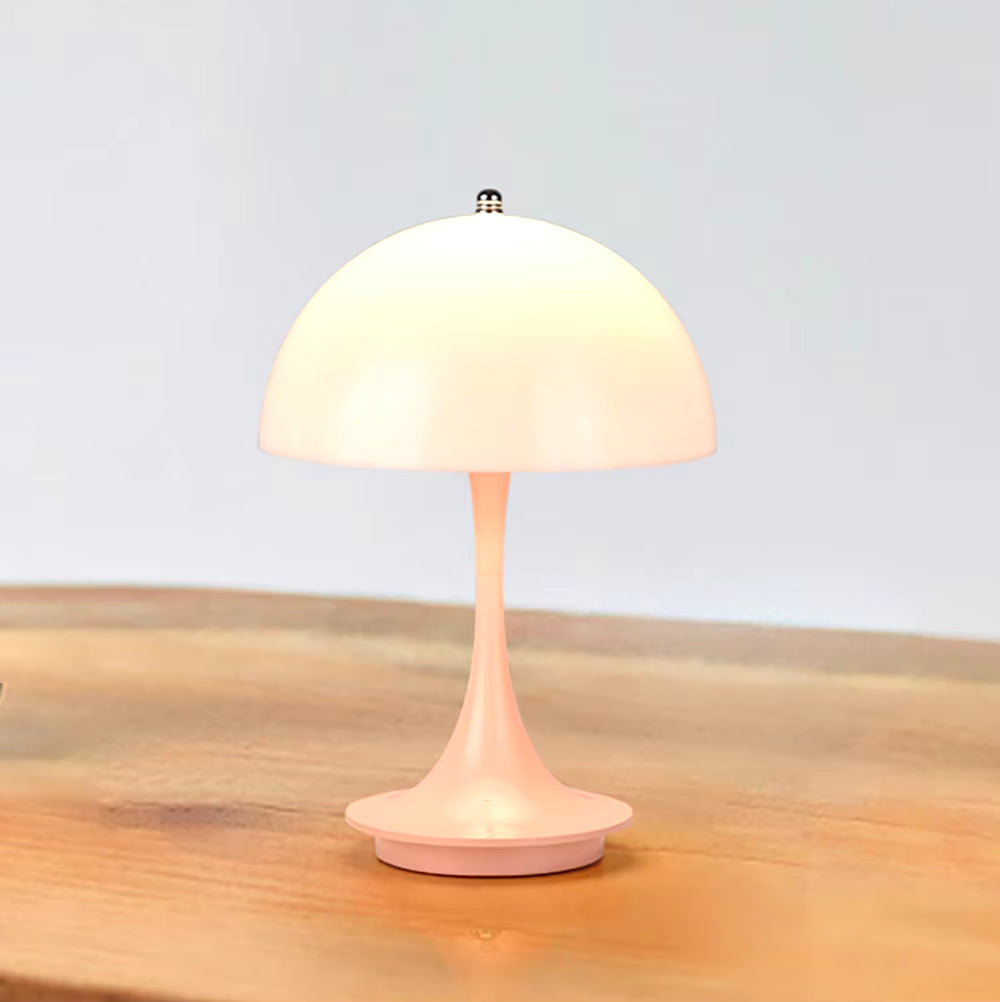 Mushroom Small Table Lamp Dimmable Rechargeable Table Lamp Bedroom Bedside Decorative Night Light