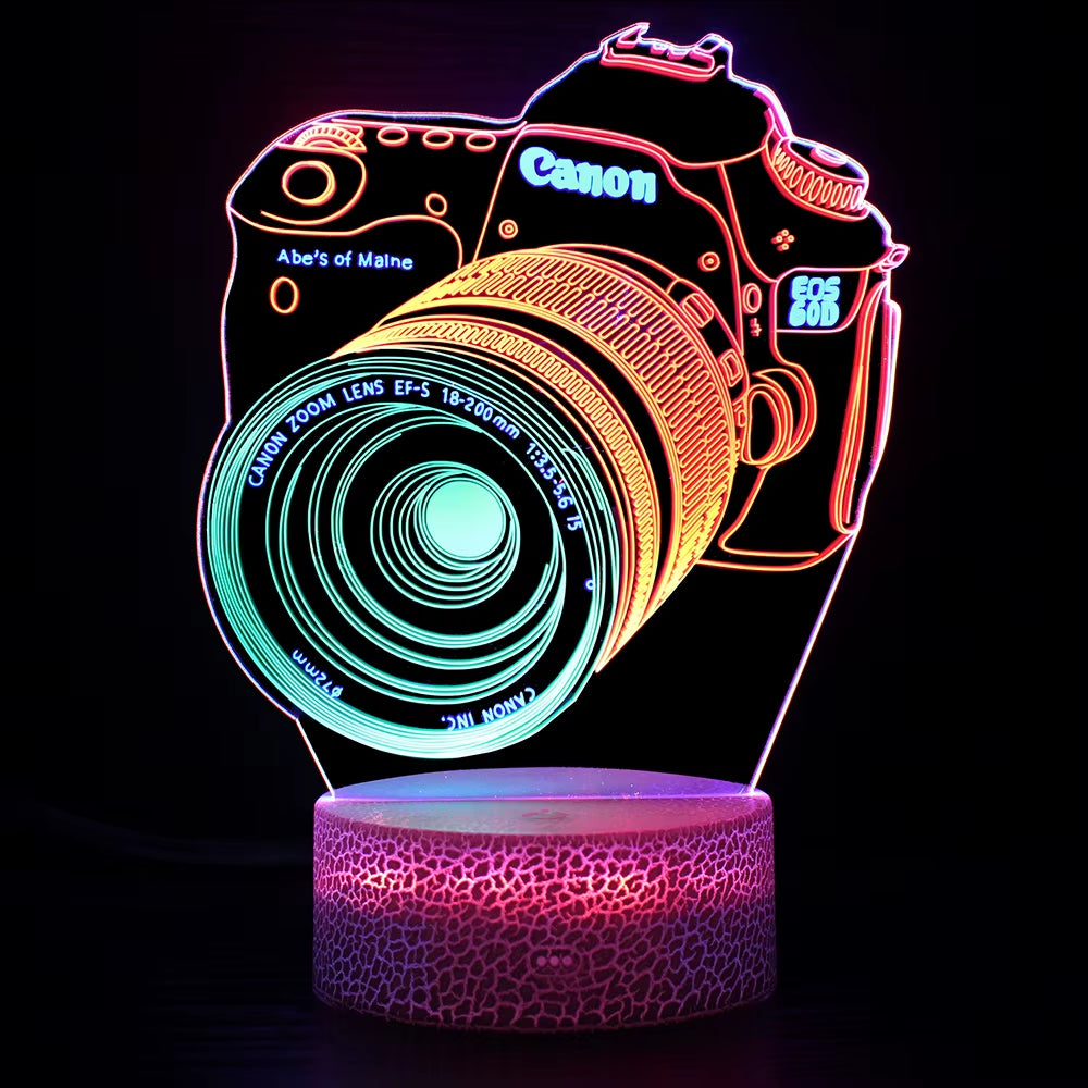 Monster Truck 3D Night Light Bedside Lamp 3 Colors Changeable Touch Switch the Best Birthday Gift for Children'S Night Light