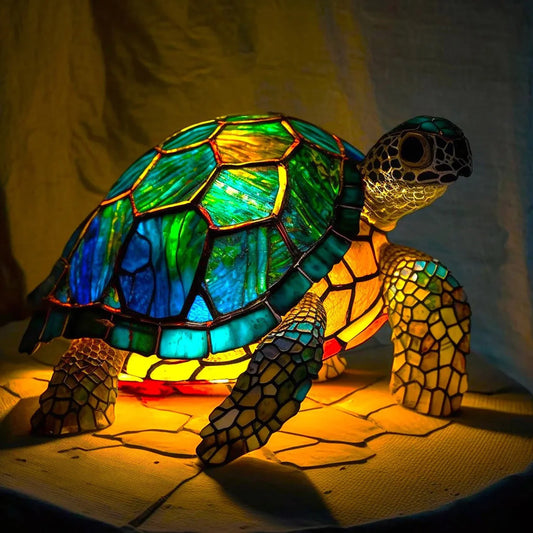 7.1" Bedroom Retro Turtle Table Lamp